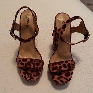 Nasty Gal Brown Leopard Print Heels